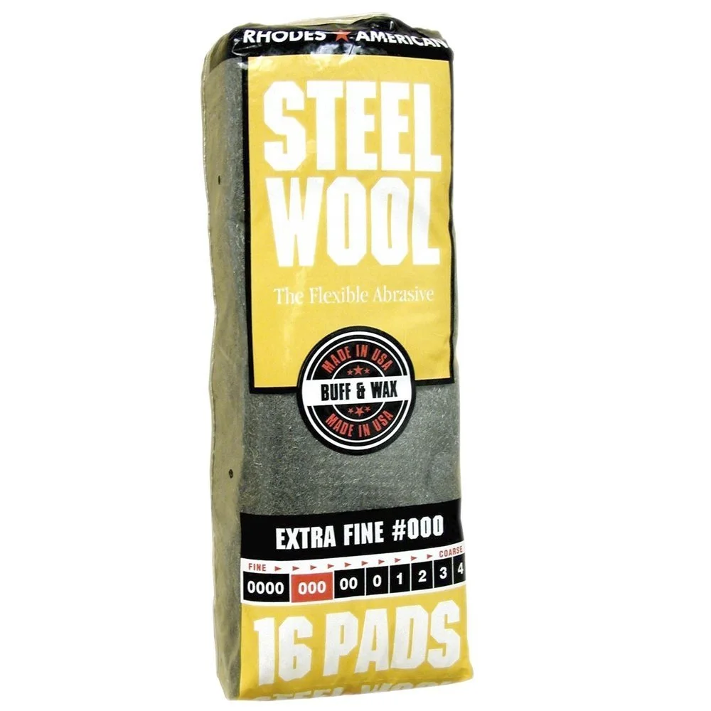 Homax Rhodes American Steel Wool, #000 Extra Fine