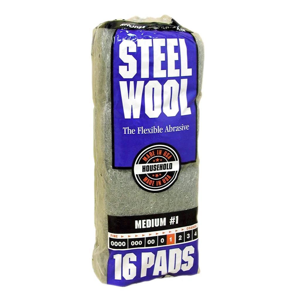 Homax Rhodes American Steel Wool, #1 Medium