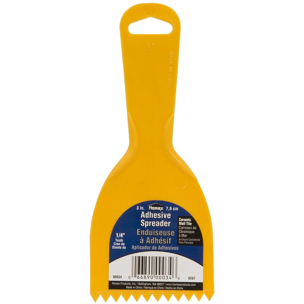 Homax Adhesive Spreader, 1/4 in Notch