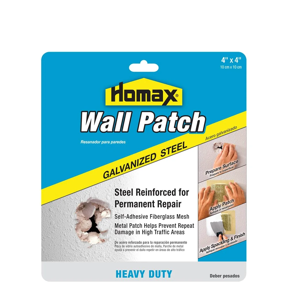 Homax Galvanized Steel Wall Patch, 4 x 4 in