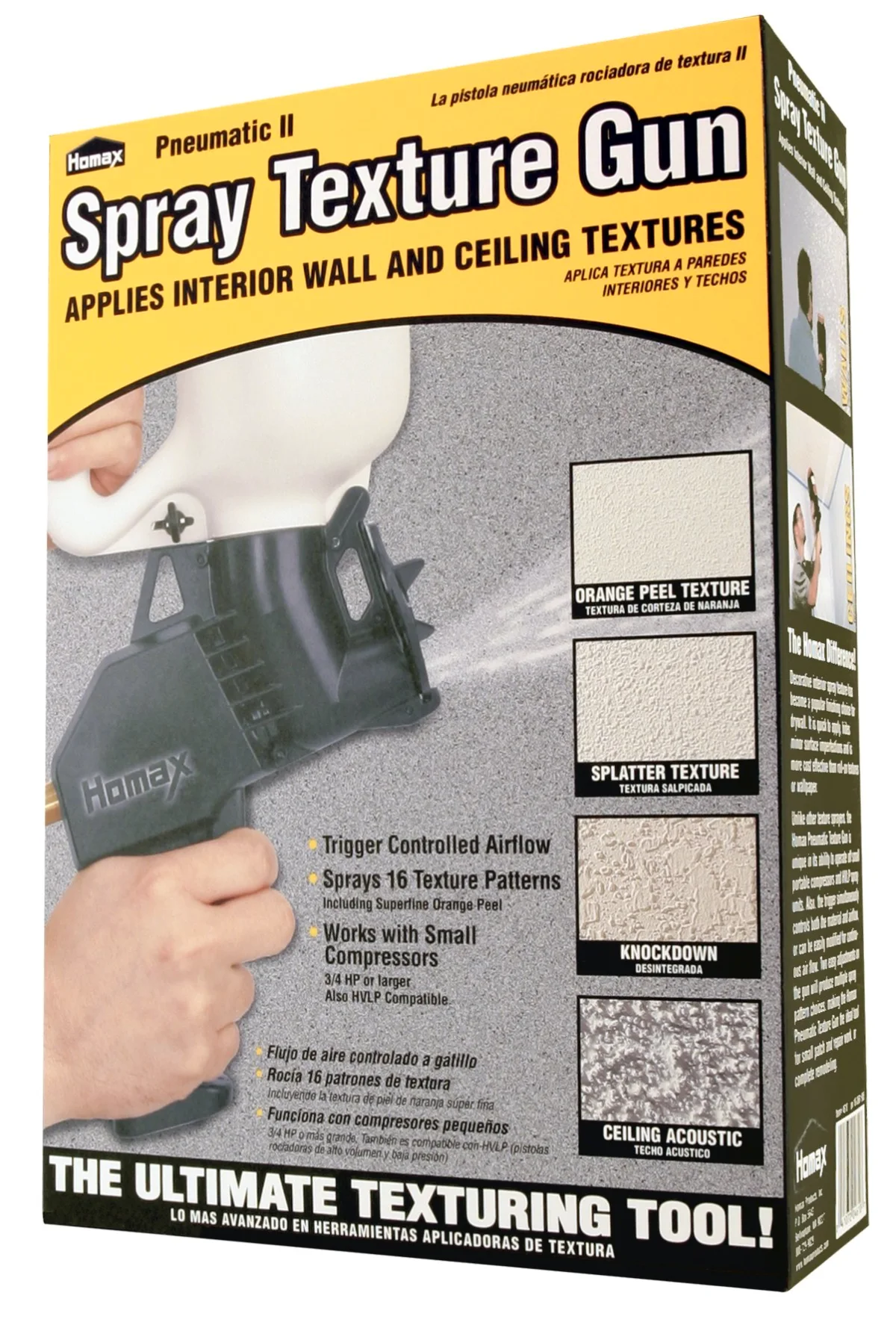 Homax Pneumatic Texture Gun with 3 L Hopper