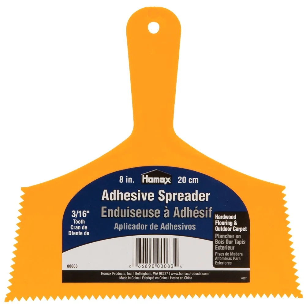 Homax Adhesive Spreader, 3/16 in Notch