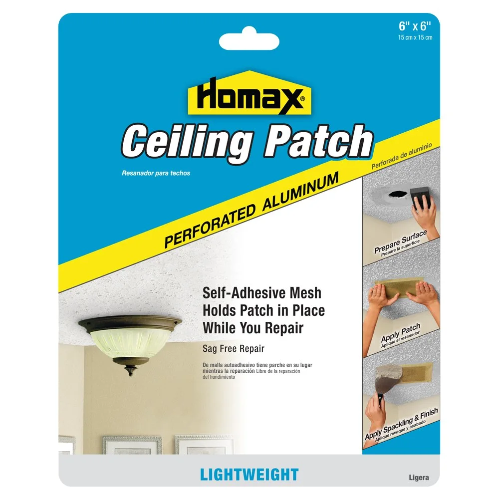 Homax Perforated Aluminum Ceiling Patch, 6 x 6 in
