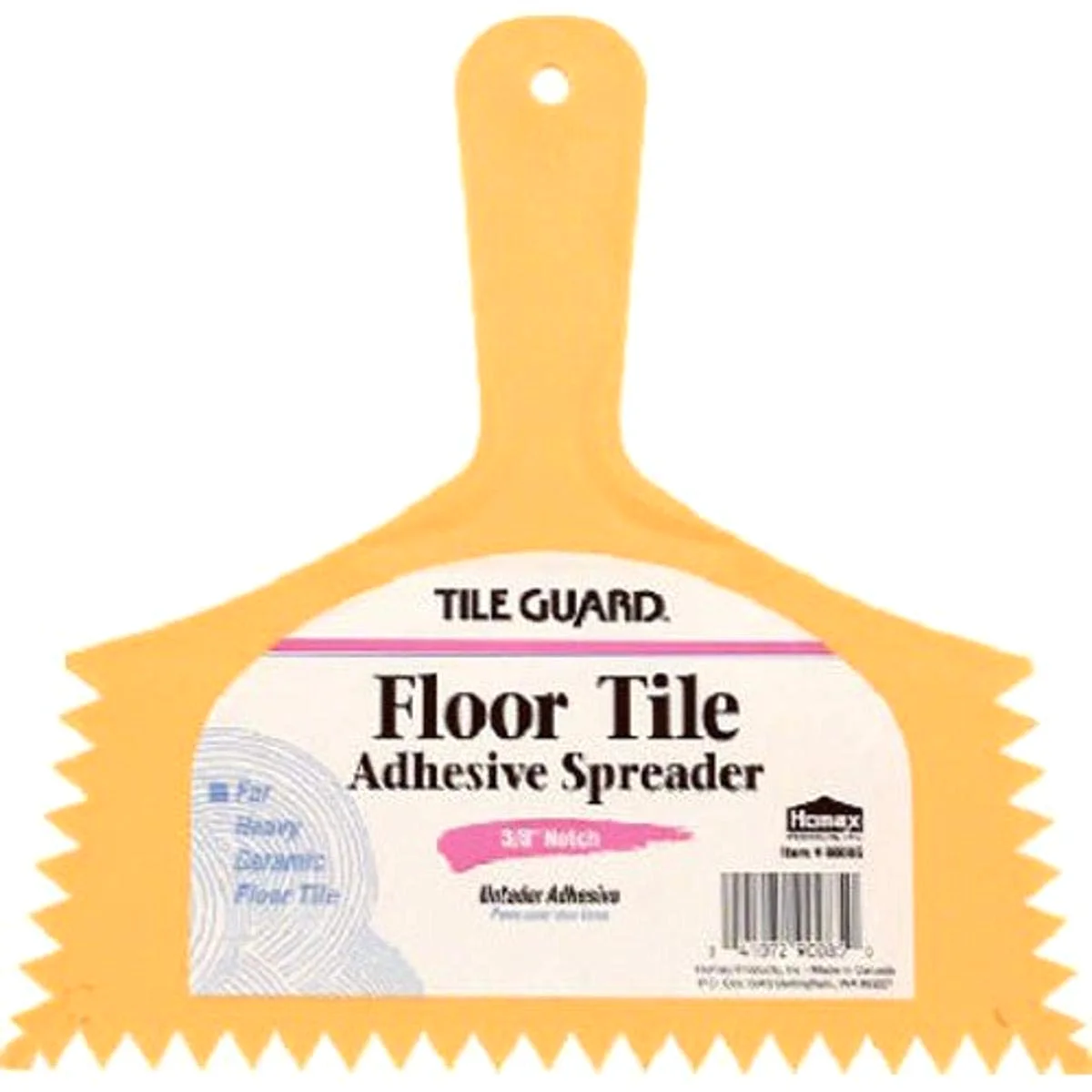 Homax Adhesive Spreader, 8 in, 3/8 in Notch